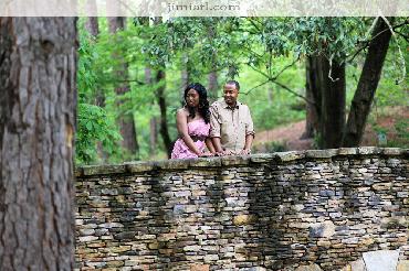 Engaged Couple Look Together