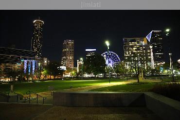 Centennial Olympic Park at Night