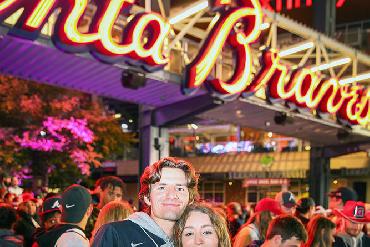 Braves Couple Ready to Cheer