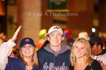 Braves Fans Perform Tomahawk Chop