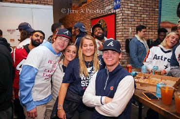 Braves Fans Smile in Bar