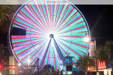 Ferris Wheel At Night