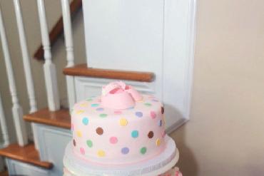 Baby Shower Cake and Cupcakes