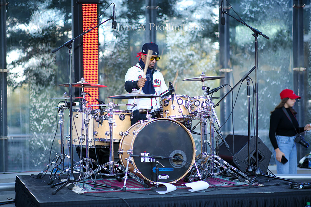 Drummer at World Series in Braves Country