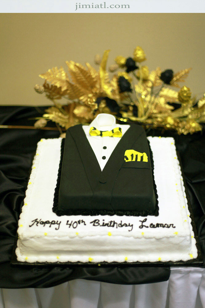 40th Tuxedo Birthday Cake