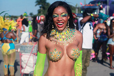 Miami Carnival Lady Laughs