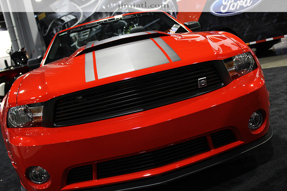 Red Ford Mustang