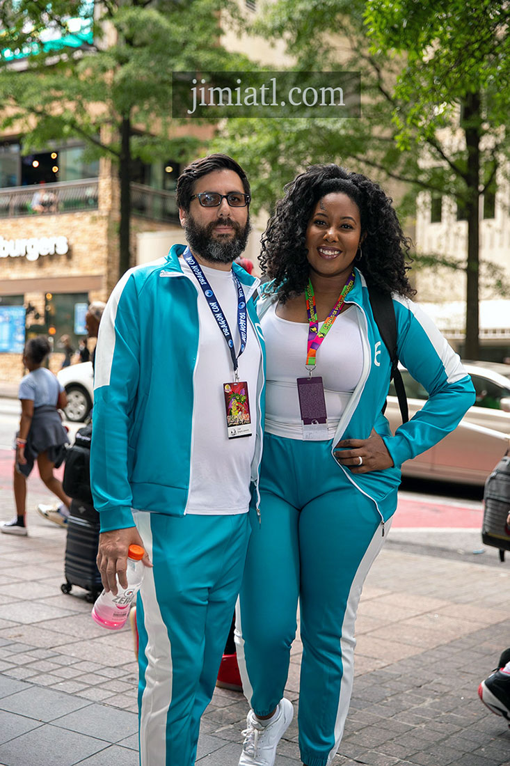 Couple Poses during Dragon Con