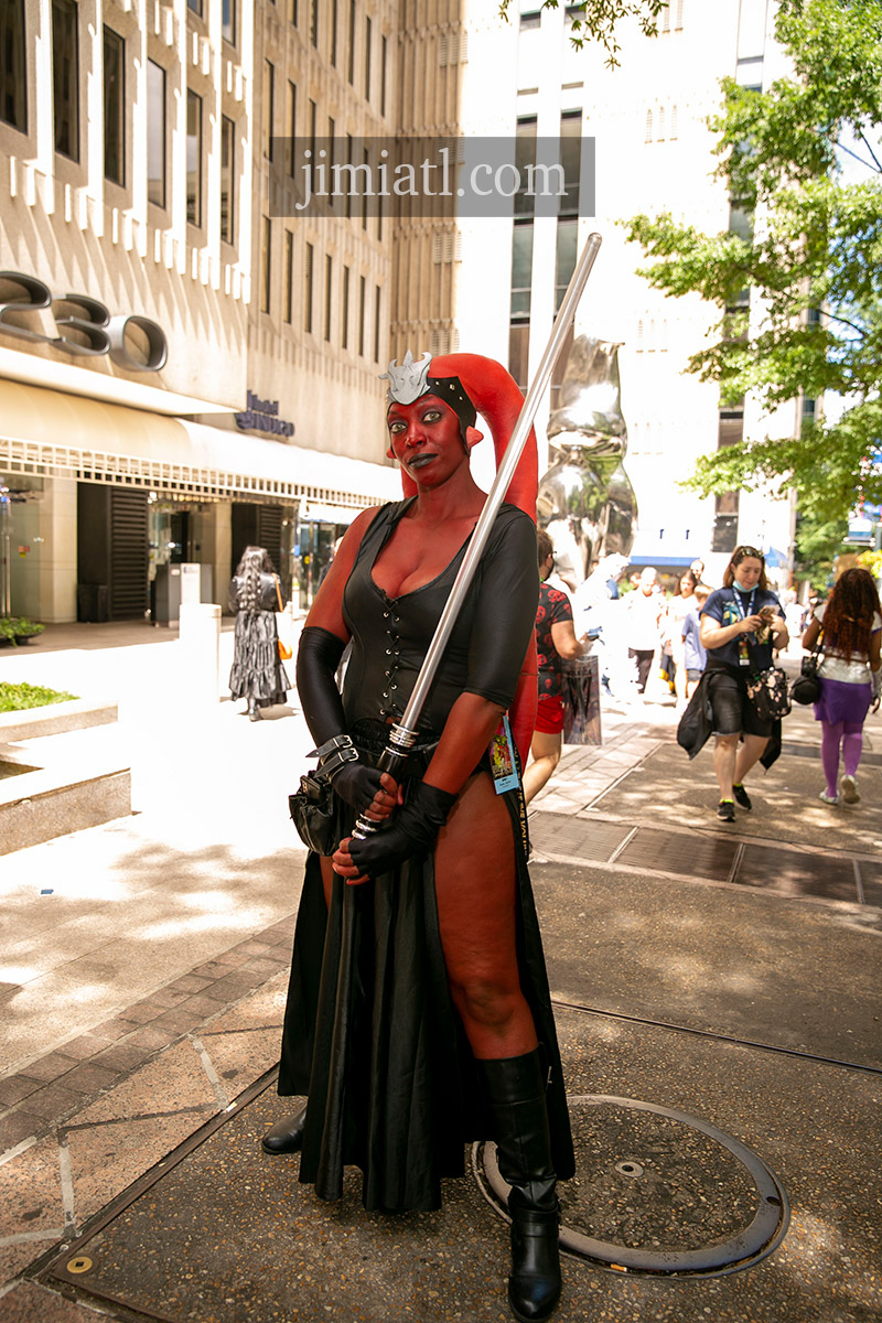 Woman Defends at Dragon Con