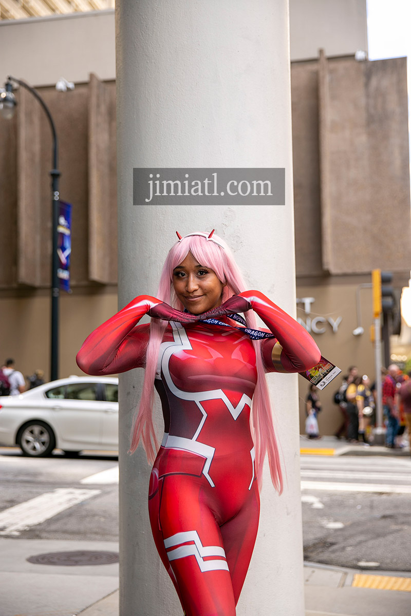 Red Horned Character at Dragon Con