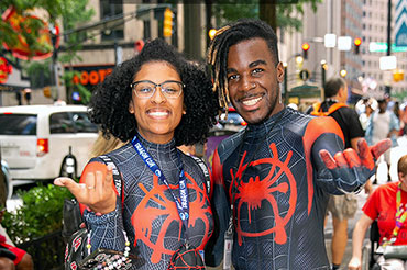 Matching Spider Man and Woman