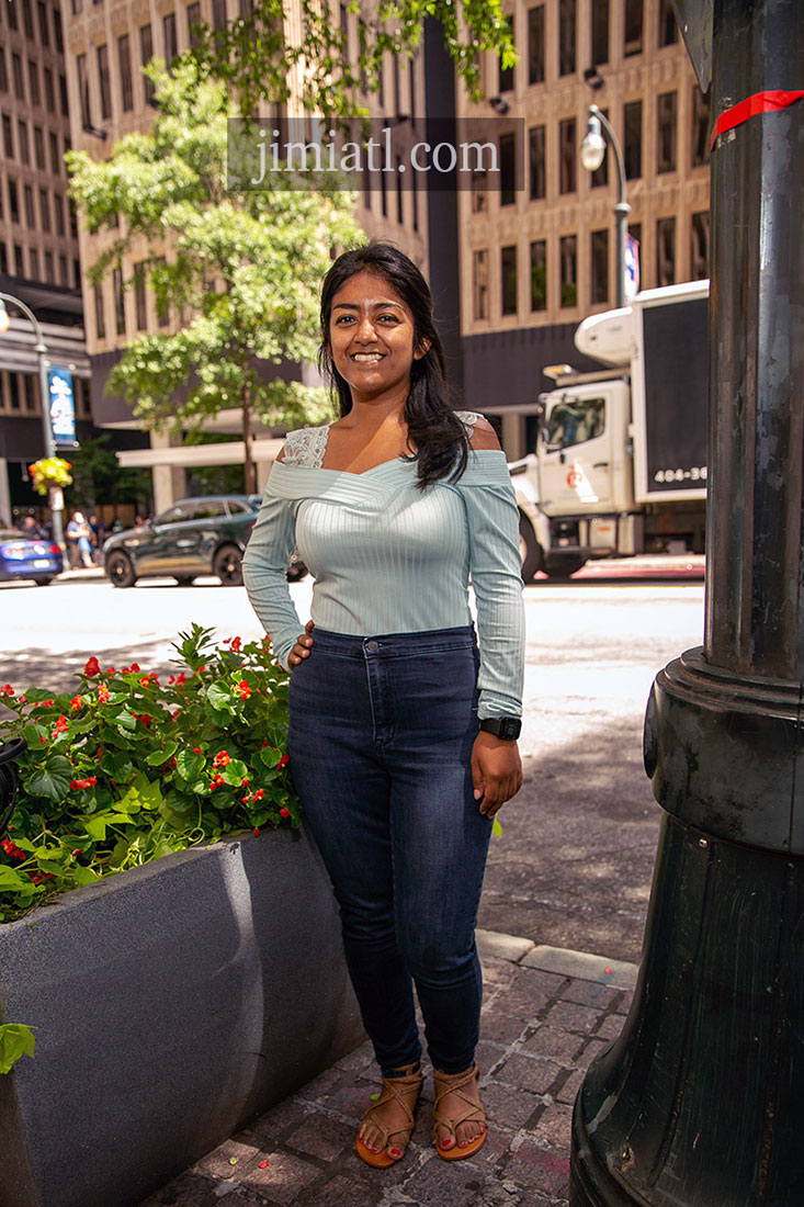 Woman Poses in Shade