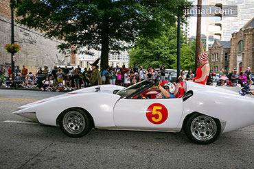 Sports Car at Dragon Con Parade