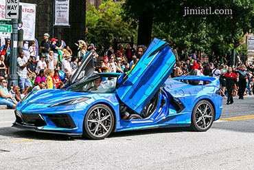 Blue Corvette Dragon Con Parade